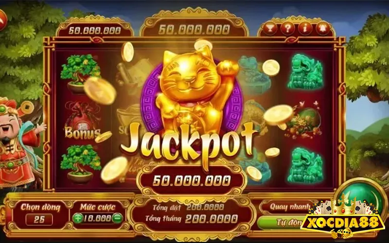 Biểu tượng Jackpot trong Nổ hũ Phát Lộc XOCDIA88