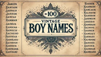 vintage boy names